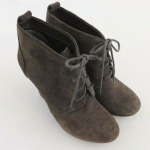 Jessica Simpson Wedges High Heel Booties Gray 7 M